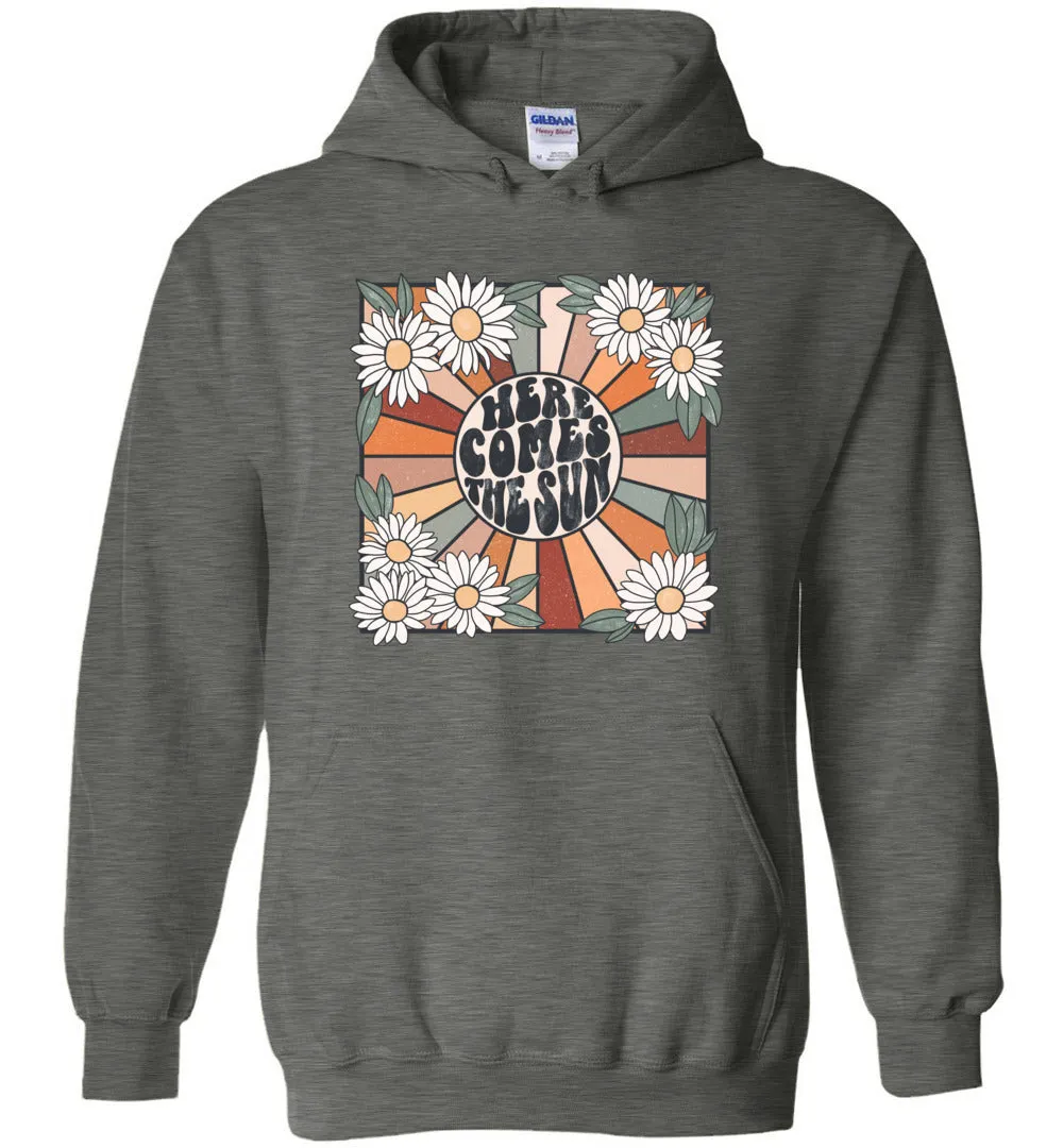 Here Comes The Sun Retro Hoodies