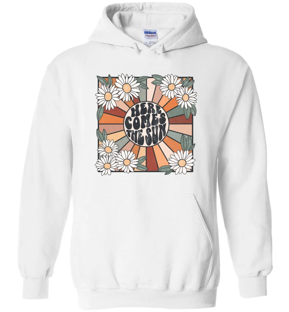 Here Comes The Sun Retro Hoodies