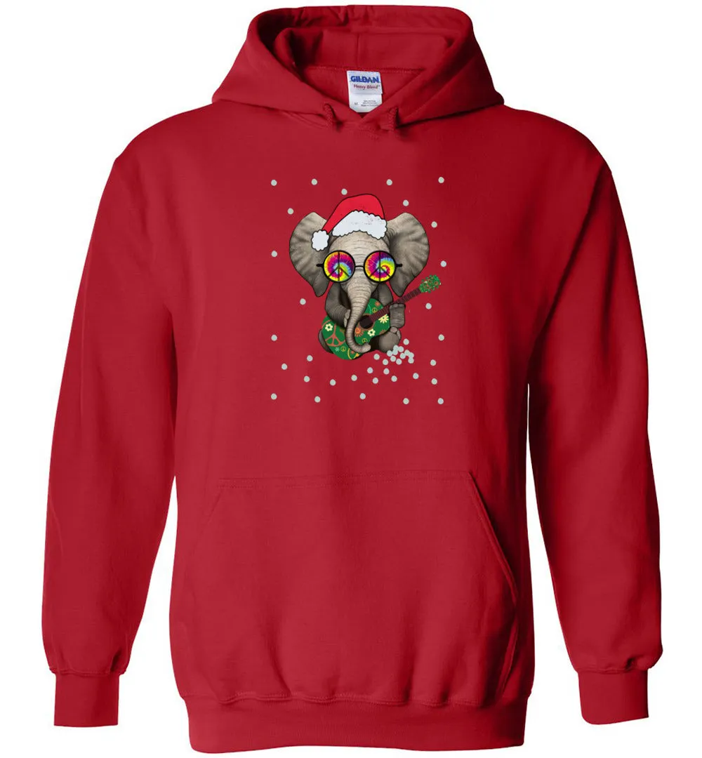 Hippie Elephant Claus- Heavy Blend Hoodie