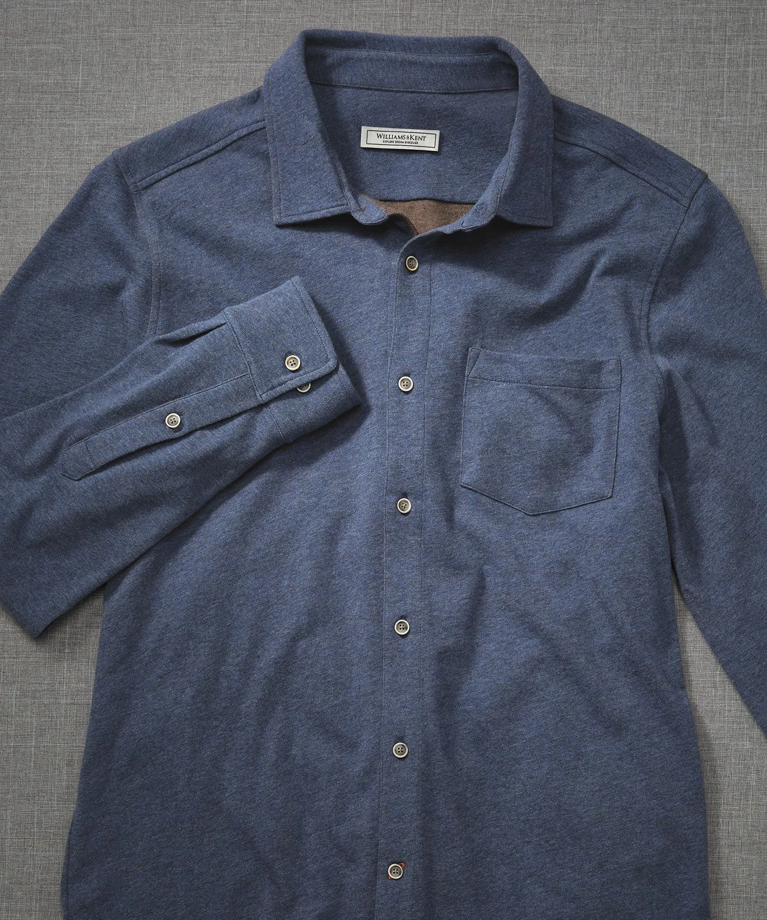 Hybrid Knit Button-Front Sport Shirt