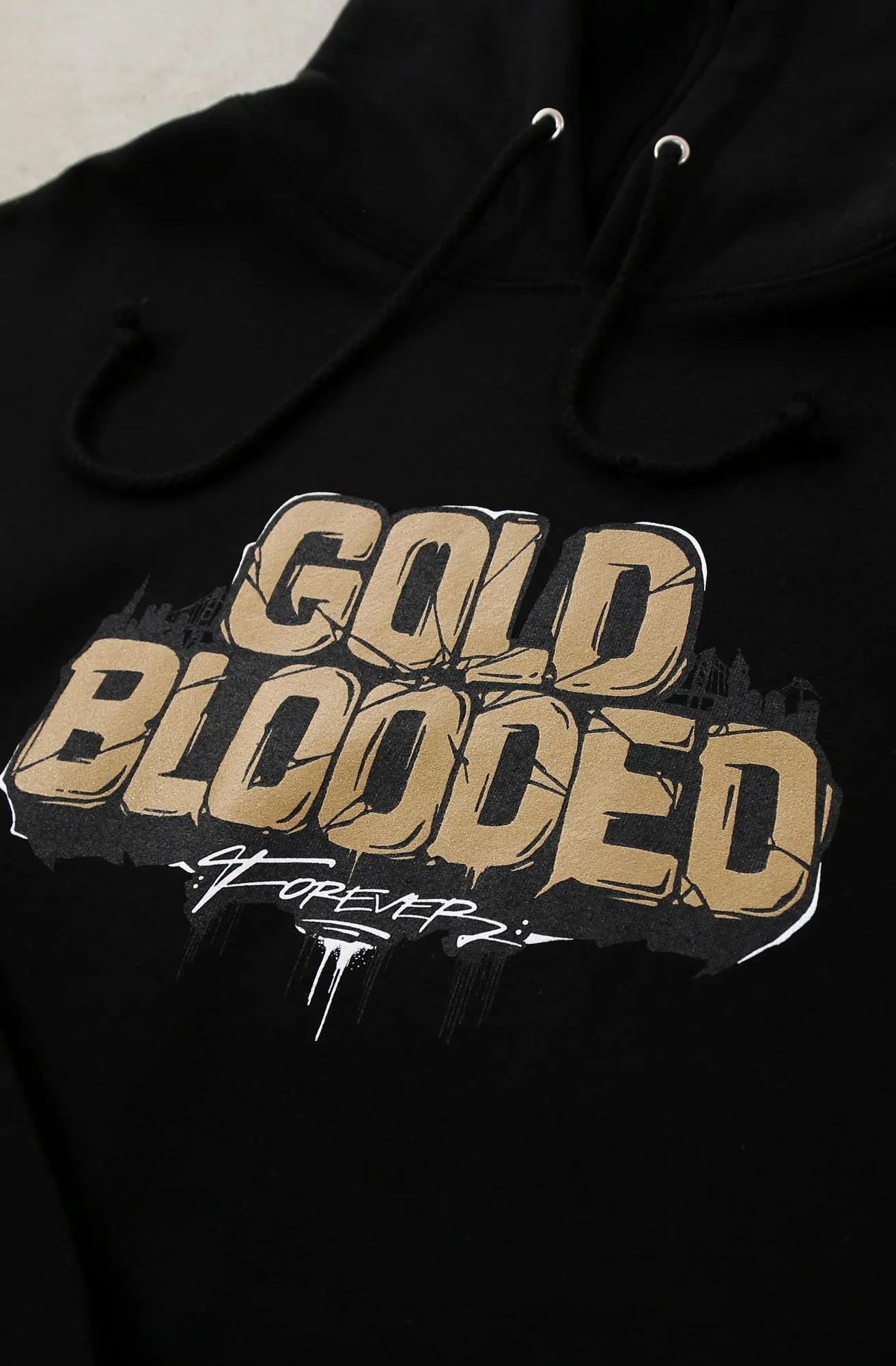 Illuminaries X Adapt :: Gold Blooded Forever (Men's Black Hoody)