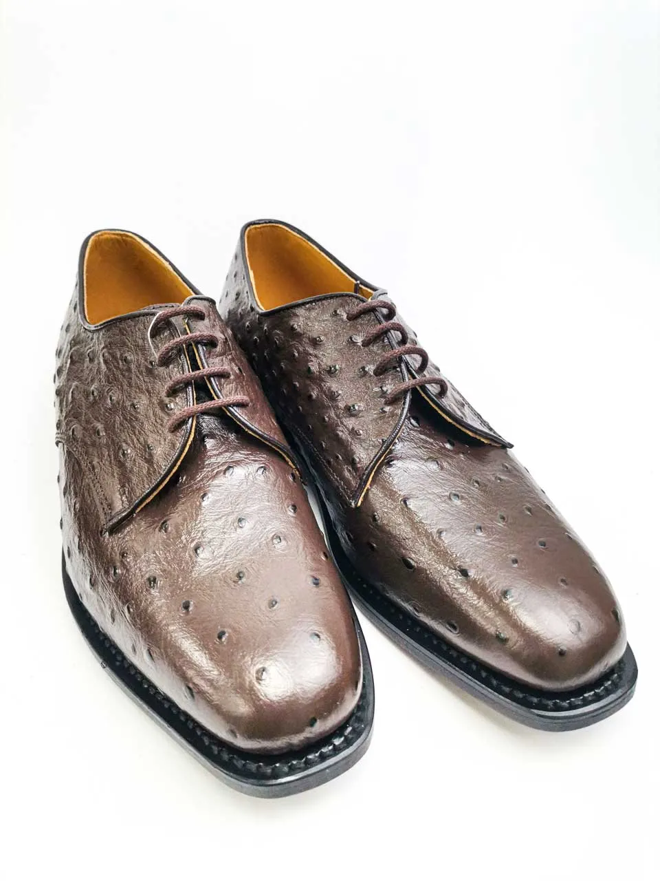 Johnston & Murphy Ostrich Leather Choc