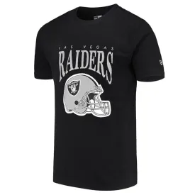 Las Vegas Raiders NFL Helmet Arch T-Shirt Black By New Era