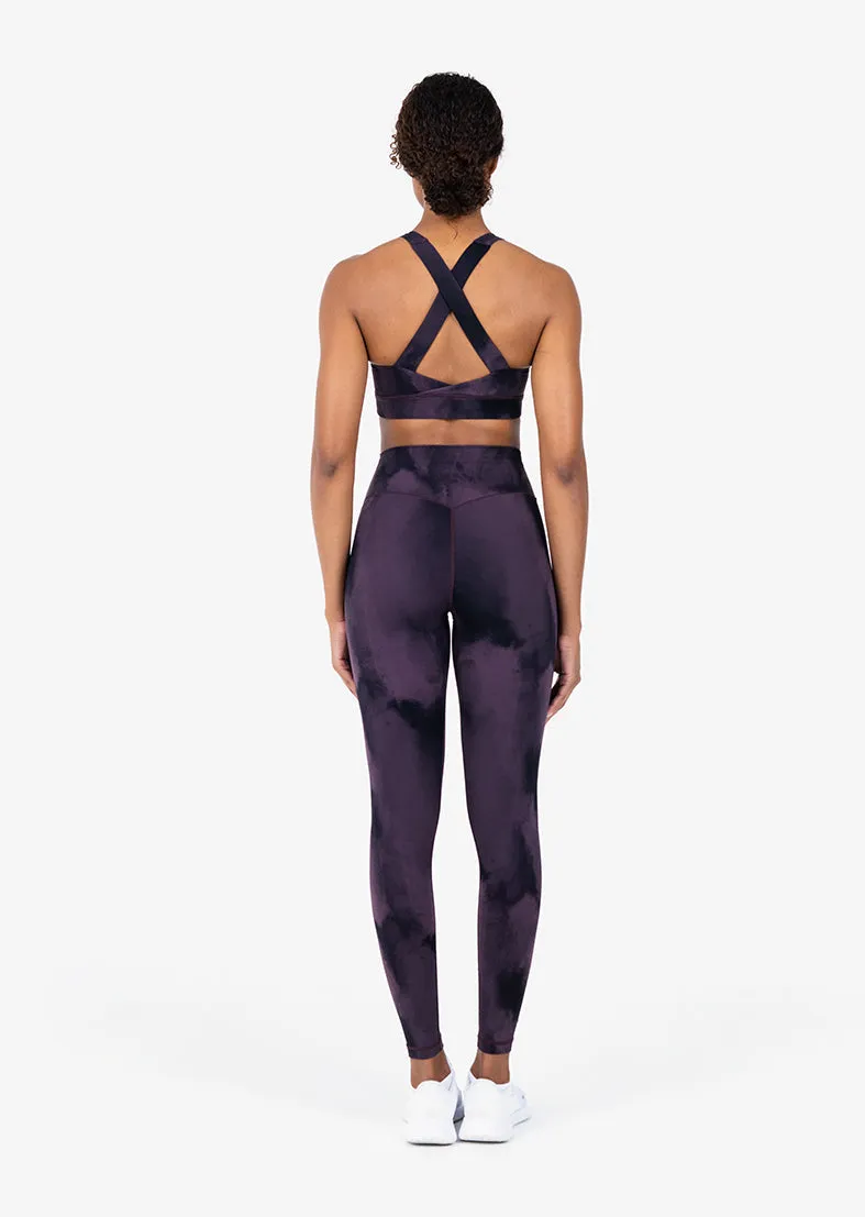 Life Active Marble High Waist Legging Mulberry