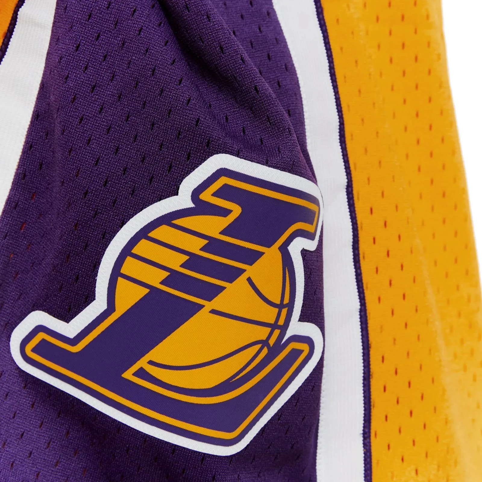 Los Angeles Lakers 2009-10 Hardwood Classics Yellow NBA Shorts by Mitchell & Ness