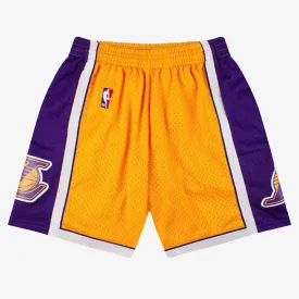 Los Angeles Lakers 2009-10 Hardwood Classics Yellow NBA Shorts by Mitchell & Ness