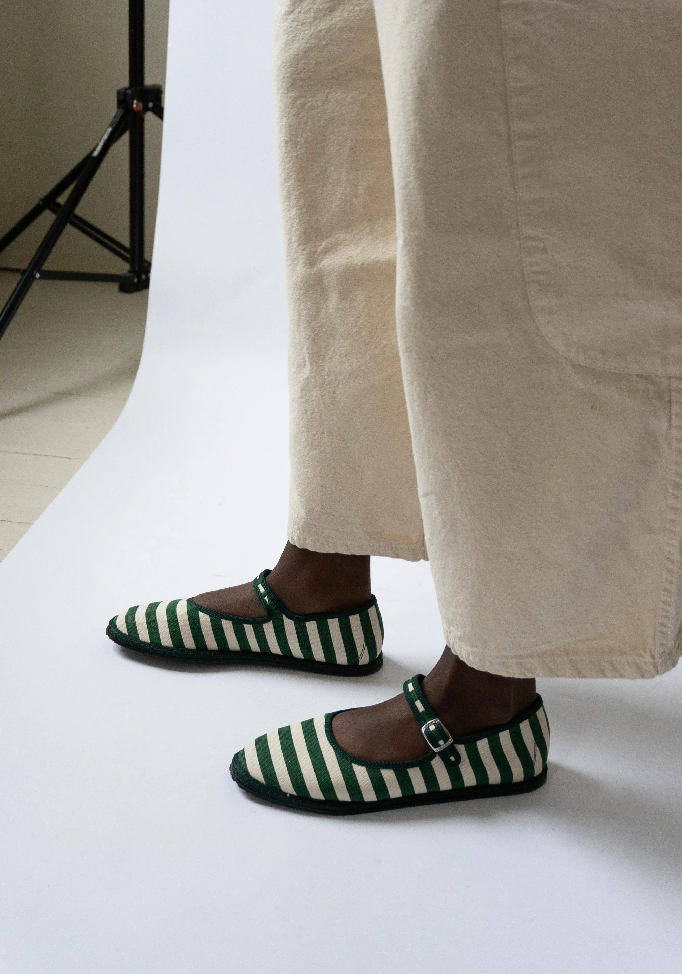 Mary Jane in Gondola Verde Stripe