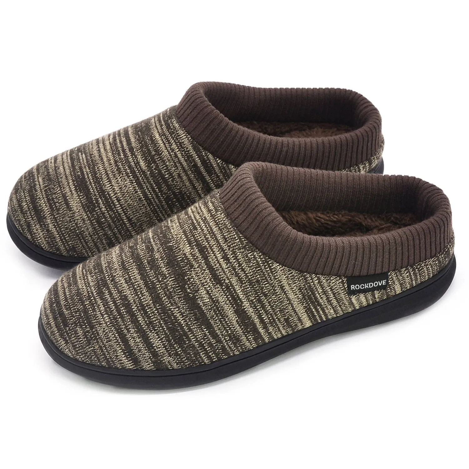 Men's Faux Fur Lined Hoodback Slipper