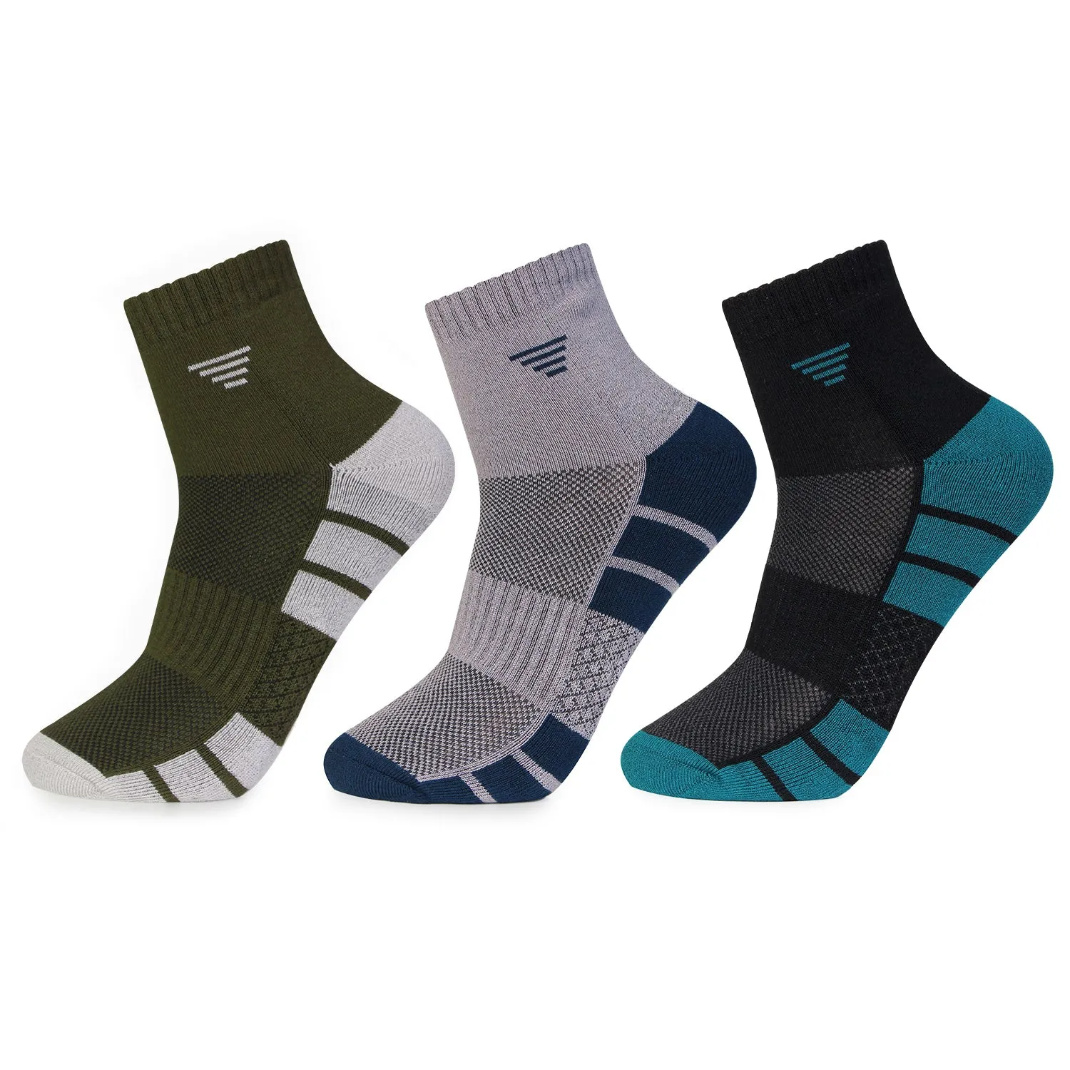 Men's Stylish Bamboo Ankle Socks | Assorted - Pack of 3