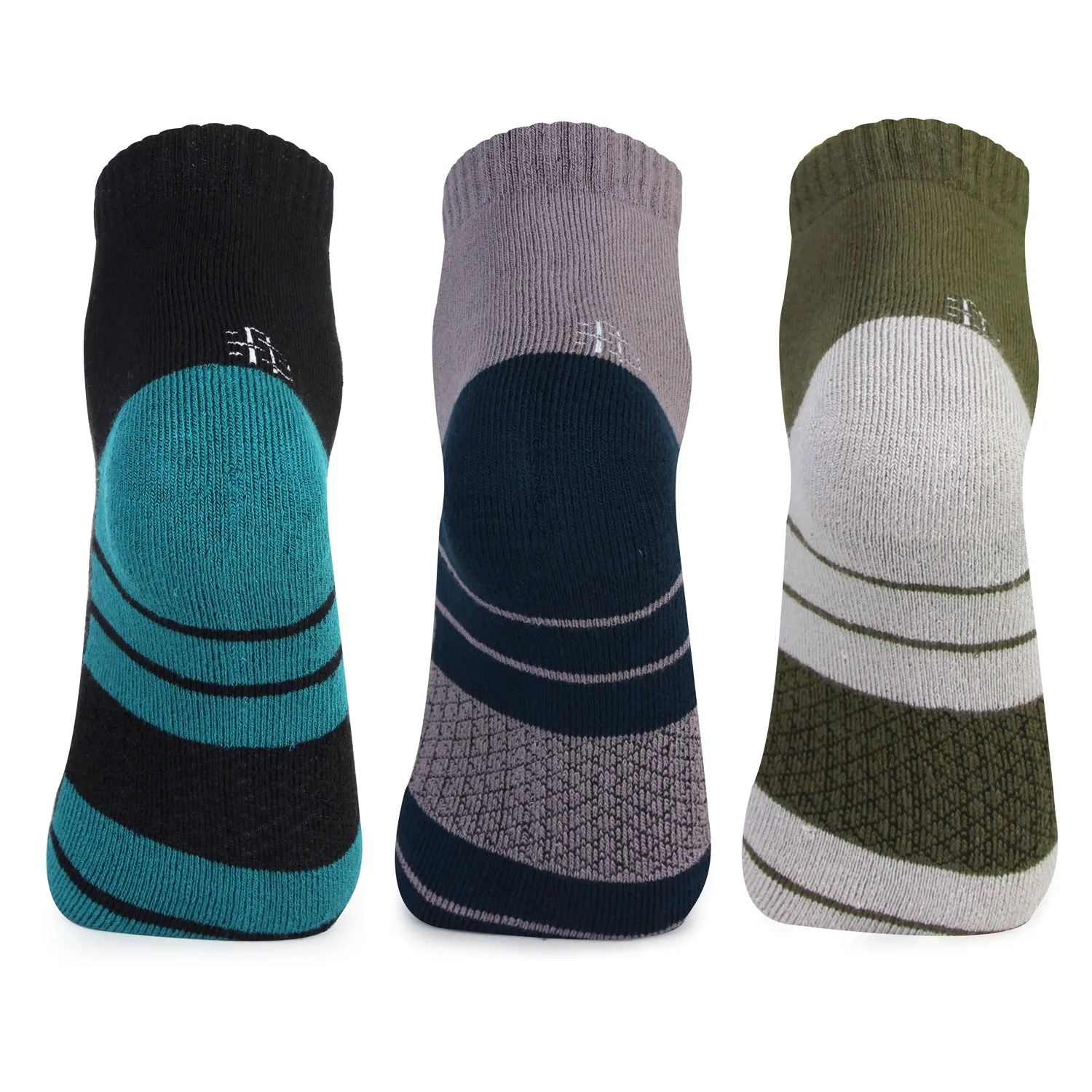 Men's Stylish Bamboo Ankle Socks | Assorted - Pack of 3