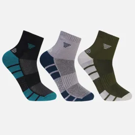 Men's Stylish Bamboo Ankle Socks | Assorted - Pack of 3