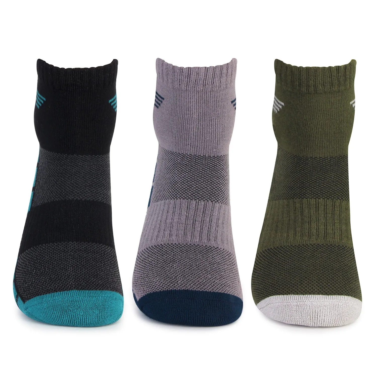 Men's Stylish Bamboo Ankle Socks | Assorted - Pack of 3