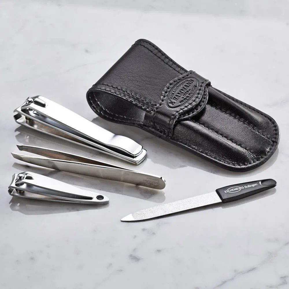 NLDA 4 Piece Manicure Set with Leather Case 309-2509CL