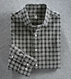 Patrick James Fancy Plaid Long Sleeve Sport Shirt