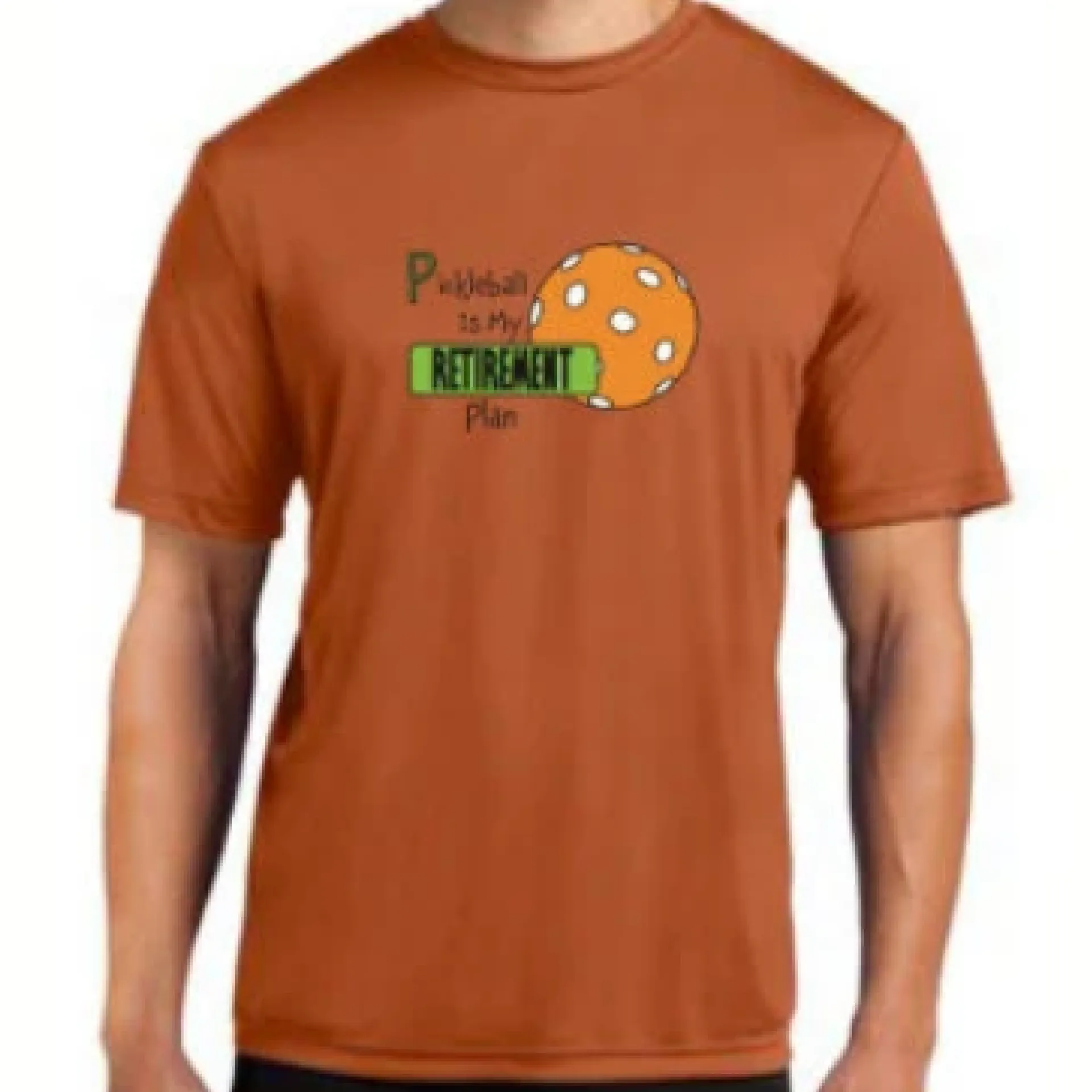 Pickleball Is My Retirement Plan | Clearance Men’s Short Sleeve Pickleball Shirt | 100% Polyester