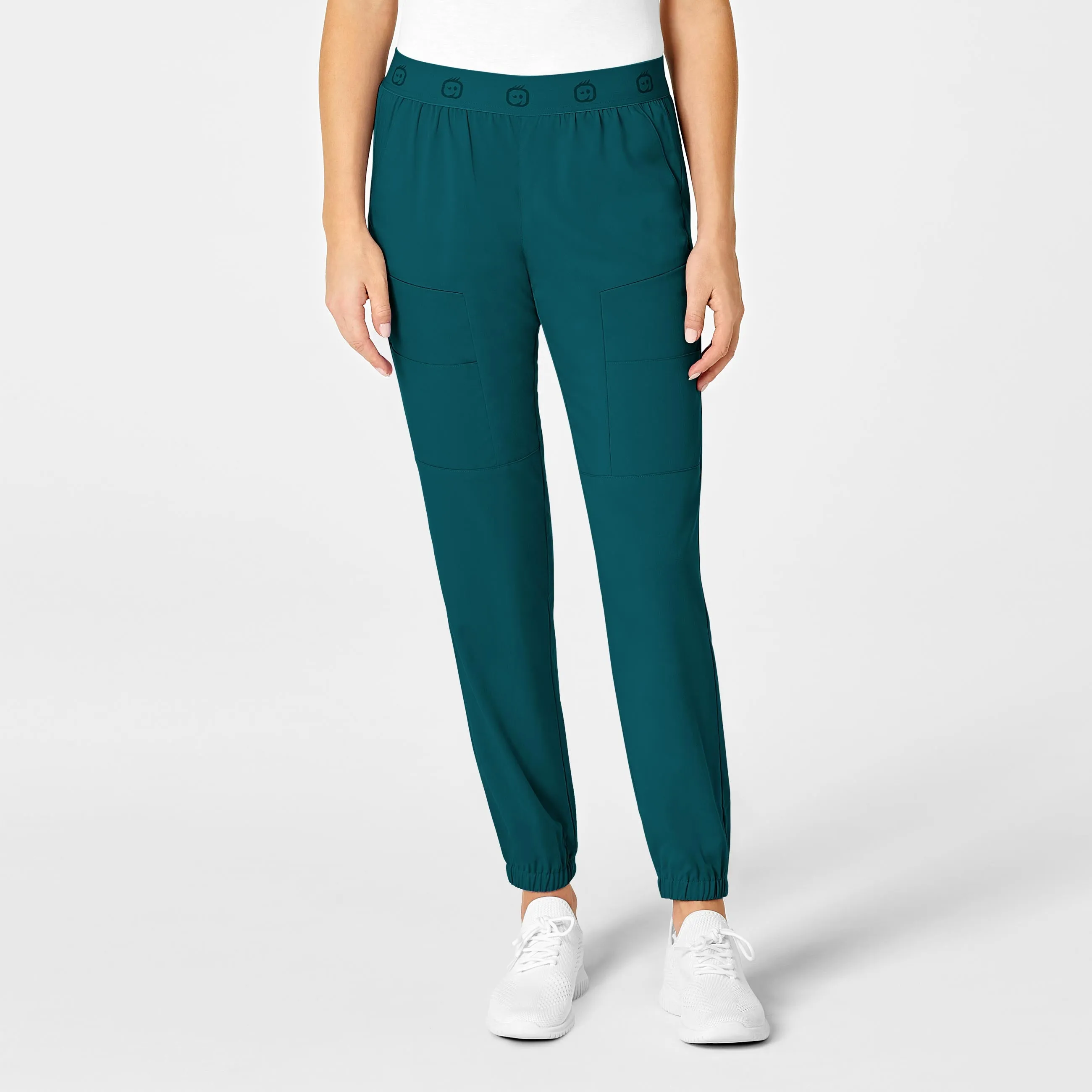 PRO Women's Slim Cargo Jogger Scrub Pant - Caribbean