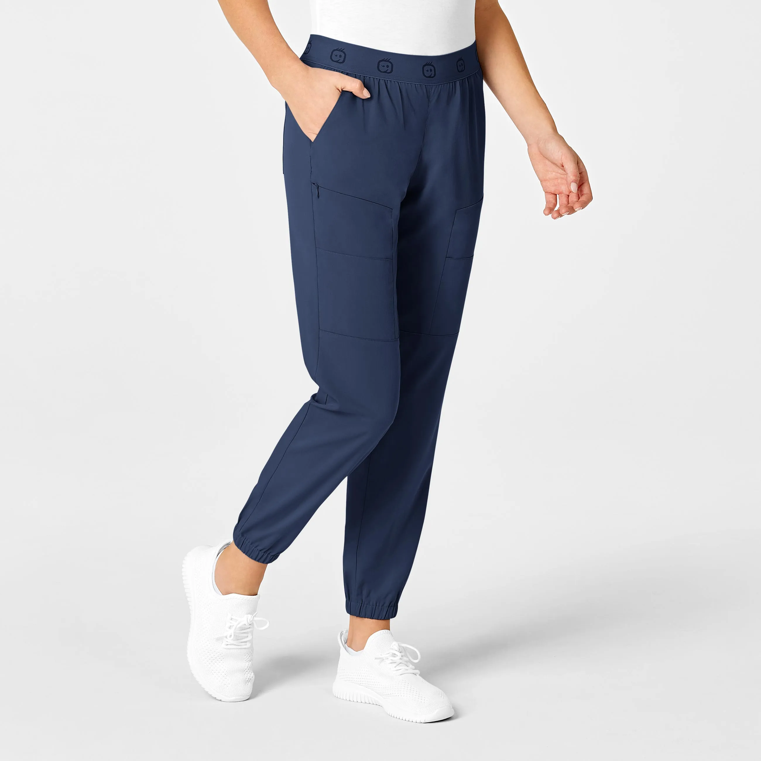 PRO Women's Slim Cargo Jogger Scrub Pant - Navy