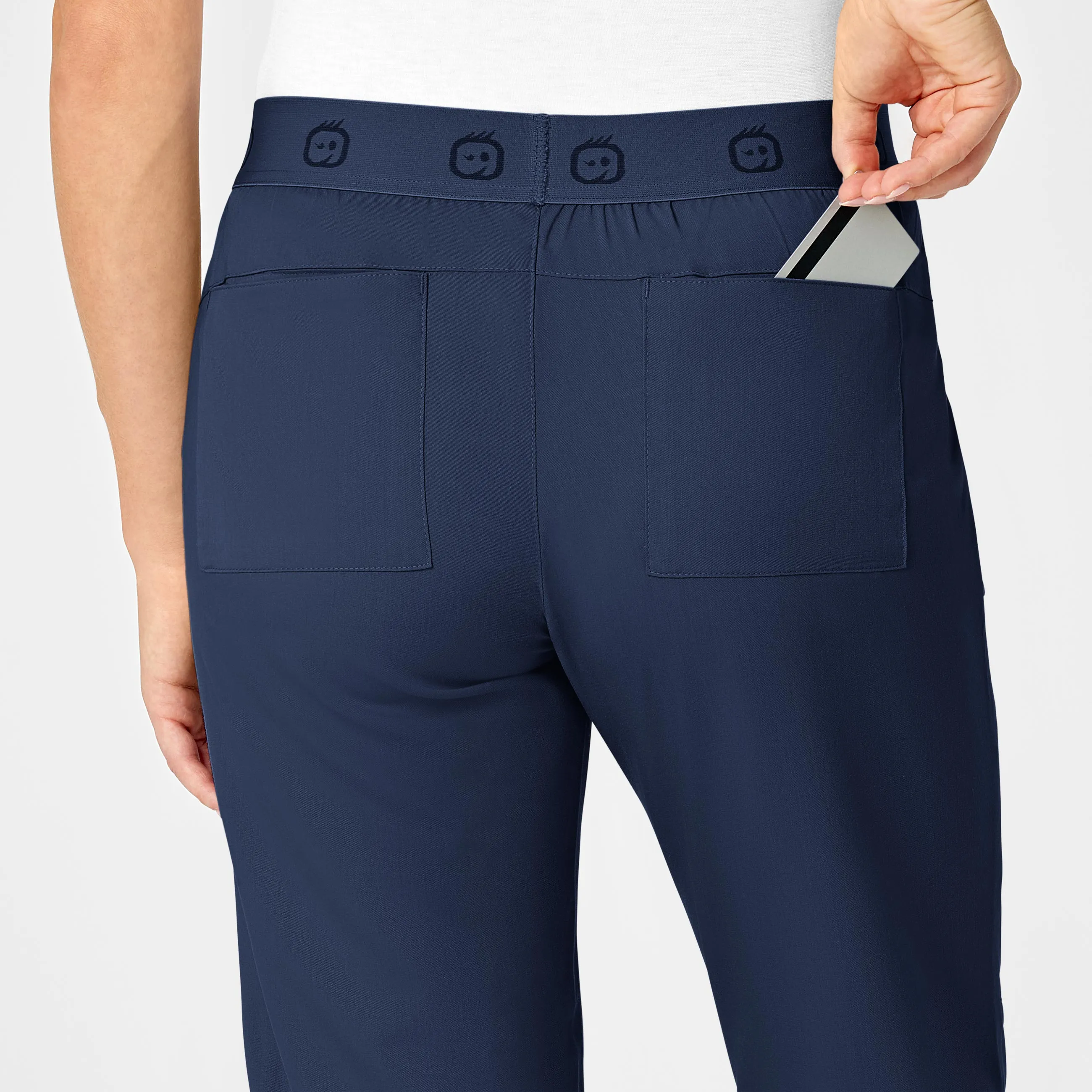 PRO Women's Slim Cargo Jogger Scrub Pant - Navy