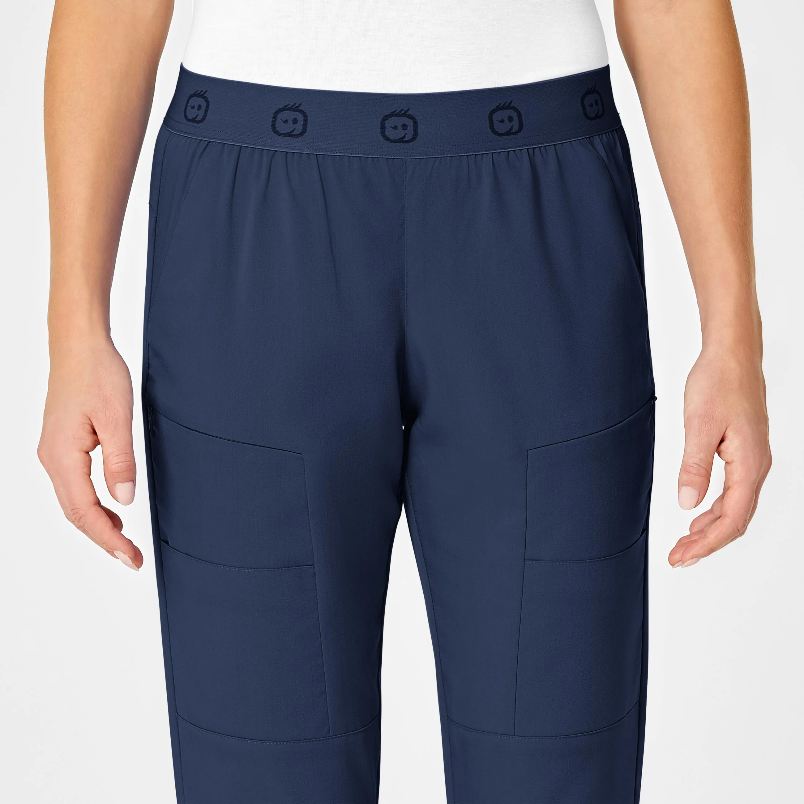 PRO Women's Slim Cargo Jogger Scrub Pant - Navy