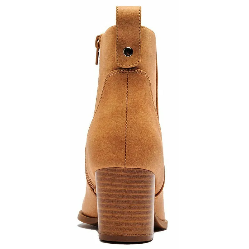 Qupid Vaca Nubuck Pull-On Bootie