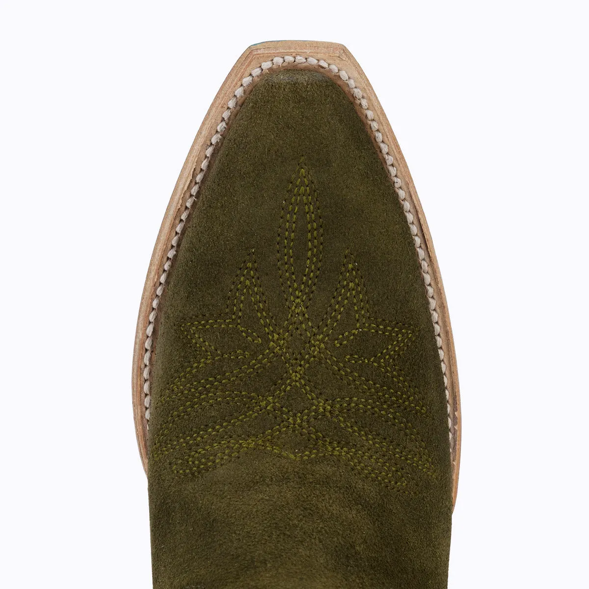 Sandaga - Olive Suede