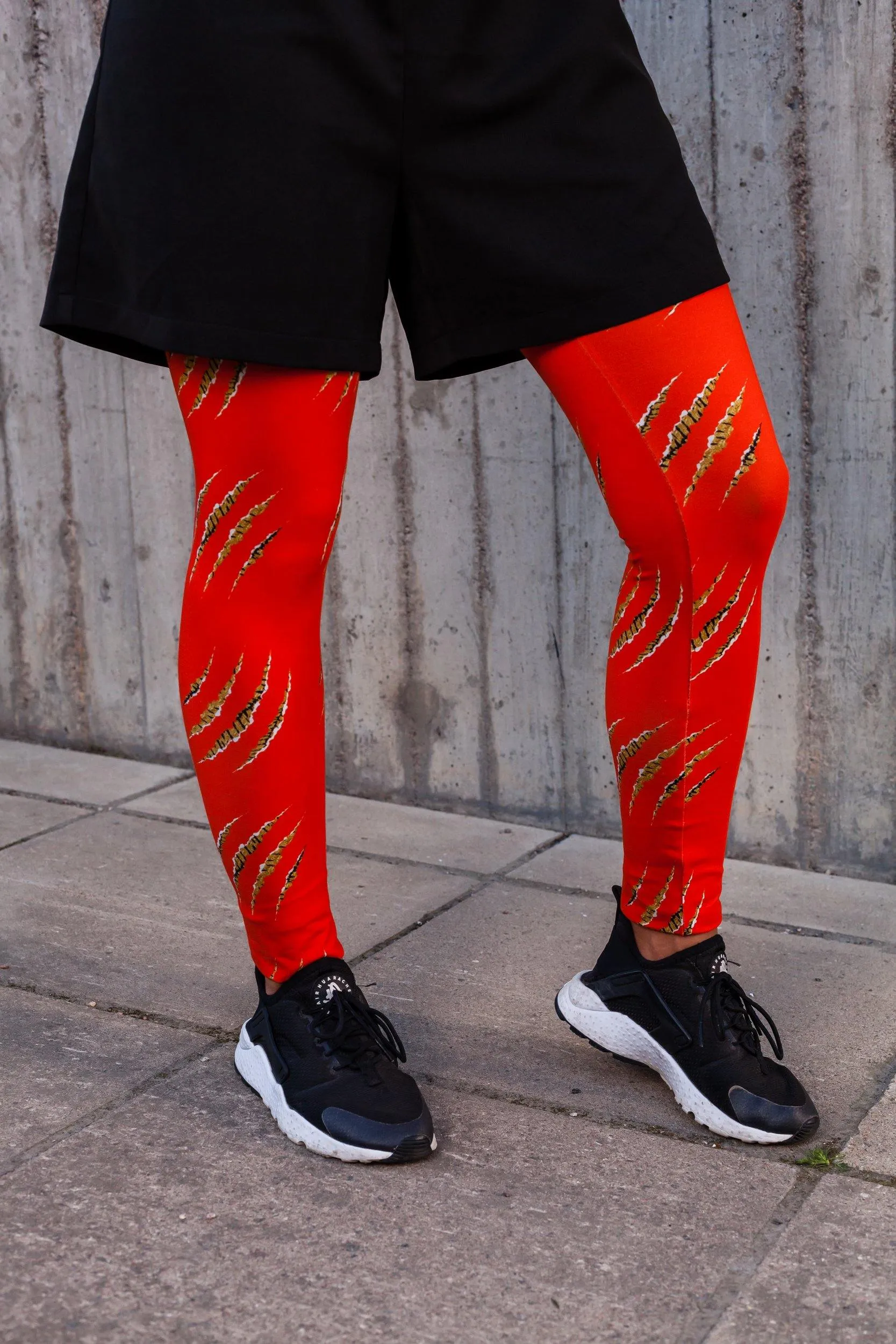 Scratch Leggings Orange Organic Cotton