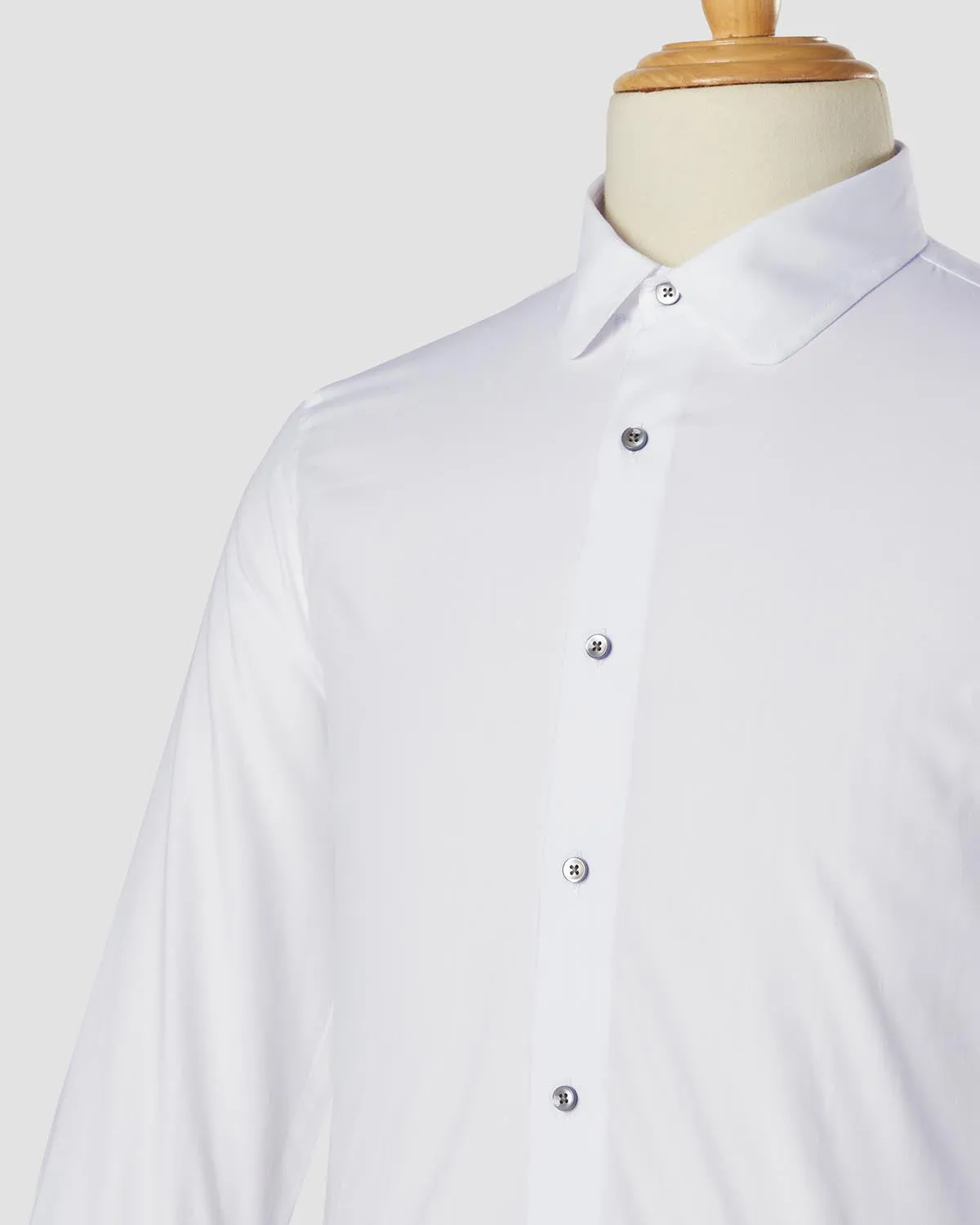 Thomas Mason Icicle Herringbone Shirt